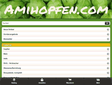 Tablet Screenshot of amihopfen.com